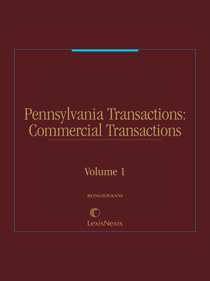 cover image of Pennsylvania Transactions: Commercial Transactions